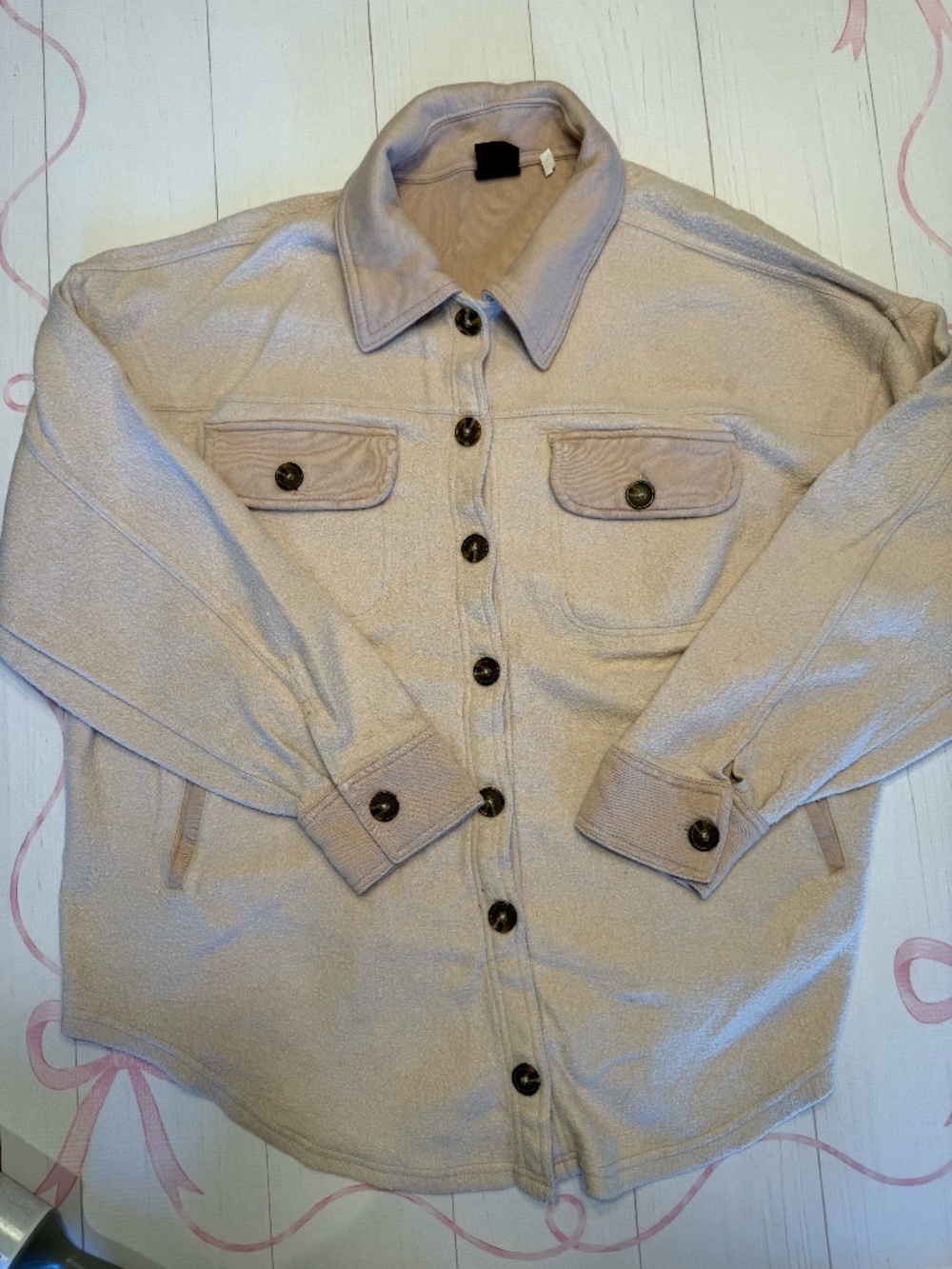 PacSun Homecoming Button Down Fleece Shacket Size XS/S